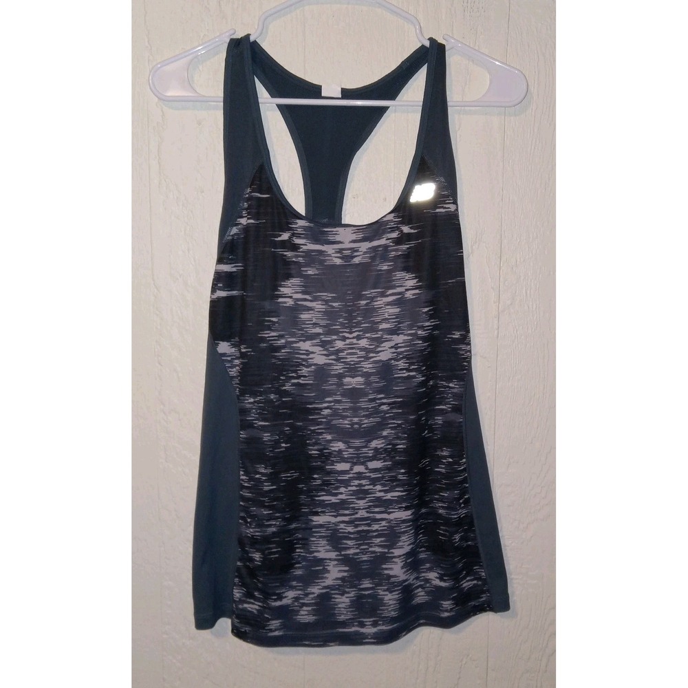 New Balance NB ICE Tank Top Womens L Blue Space Dye Racerback WT61227